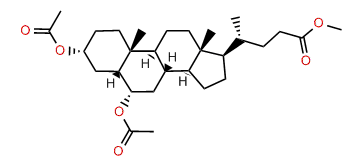 Methyl (3alpha,5beta,6alpha)-3,6-bis(acetyloxy)-cholan-24-oate